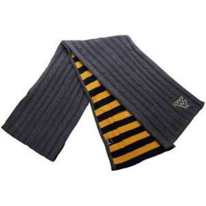 WEST VIRGINIA MOUNTAINEERS SCARF W/HIDDEN POCKET BY ZOOZATZ 72"by6"
